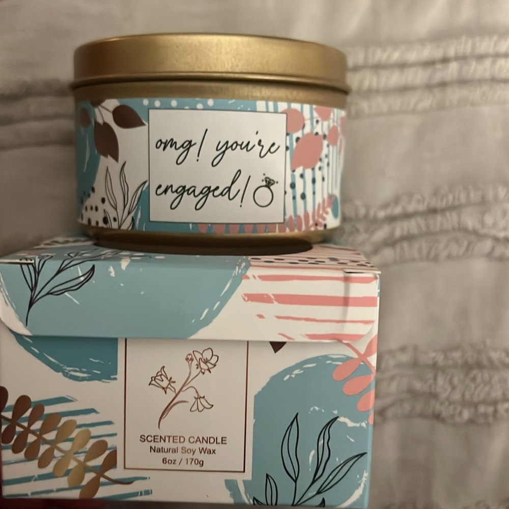 OMG you’re engaged candle